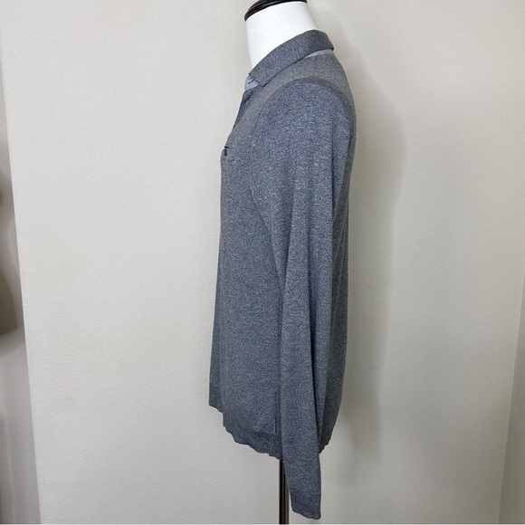 Ted Baker Long Sleeve Polo | Grey | Size (3) Medium - Picture 6 of 10